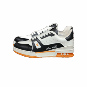 Alternative view of Louis Vuitton LV Trainer-Naranja/Negro/Blanco