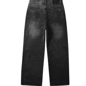 Alternative view of Jeans de mezclilla con pedrería