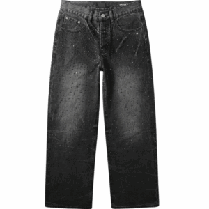 Jeans de mezclilla con pedrería